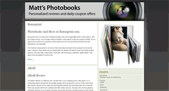 Desktop Screenshot of mattsphotobooks.com