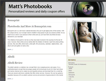 Tablet Screenshot of mattsphotobooks.com